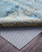 Veken 4x6 Ft Rug Pad Gripper for Hardwood Floors, Non Slip Grey Blue Rug Pads for Area Bedroom Rugs, Thick Rug Grippers for Tile Floors, Under Carpet Anti Skid Mat, Keep Your Rugs Safe and in Place