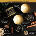 Candle Gift Set Of 3 Sage Pine|Cinnamon Vanilla|Eucalyptus Lime Highly Scented Soy Candels Clean Non Toxic Velas Aromáticas Favors For Women Coworkers Friends Guests Also For Diwali Christmas Holidays