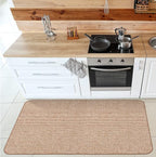 House, Home and More Skid-Resistant Carpet Indoor Area Rug Floor Mat - Praline Brown - 3 Ft X 5 Ft - Non Slip Rubber Backing, Stain Resistant, Dog Friendly, Living Room Bedroom Kitchen Entryway