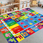 Kids Rug for Playroom, ABC Play Mat Educational Rugs, Soft Non-Slip Rug Toddler Baby Play Mat, Alphabet Carpet for Boy Girl Bedroom