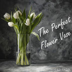CYS Excel Glass Cylinder Vase (H:10" D:5") | Multiple Size Choices Glass Flower Vase Centerpieces | Hurricane Floating Candle Holder Vase