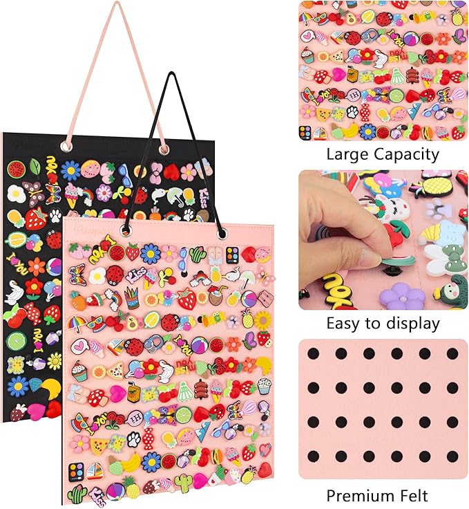 PMCMAXI 2 Pcs Shoe Charms Organizer, Hanging Display Holder, Wall Mounted Shoe Decoration Organizer, (Not Include Any Accessories)