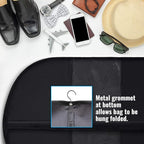 Plixio 60” Black Garment Bags for Hanging, Men Suit Bag for Travel and Clothing Closet Storage of Women Dress, Shirts, Coats, Suit Cover - Includes Zipper and Transparent Window (Black - 24 pack: 60")