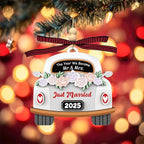 Wedding Gifts for Couples 2025 - Wood Hanging Ornament for Bride & Groom, Mr & Mrs - Wedding Decor Newlywed Gift, Bridal Shower Present for Married Couples