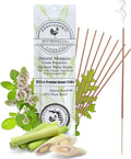 Farm Raised Candles Mintronella Citronella & Peppermint Mosquito Repellent Incense Sticks – 100 Pack – USA‑Made Natural Bug & Insect Repellent – Outdoor Camping, Patio Decor – No‑See‑Um & Gnats, Fly's