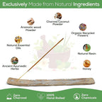 Satya Patchouli Incense Sticks, Satya Bng (Bangalore) Insenses 15gmx12 Pack with Raajsee Incense Holder Bundle, Satya Nagchampa Natural Incense