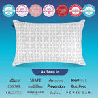 BLISSY Adjustable Memory Foam Pillow for Sleeping (King Size) - Cooling Gel Pillows for Side Sleepers with Shredded Foam for Customizable Loft - CertiPUR-US & Oeko-TEX