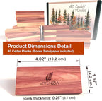 Cedar Blocks for Clothes Storage -40 Cedar Planks- Natural Closet Smell Eliminator, Natural Closet Deodorizer, Drawer Fresheners for Dresser, Odor Absorber for Dresser Drawers.
