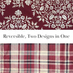 Southshore Fine Living, Inc. Christmas Quilt, Queen Size Size with 2 Pillow Shams, Reversible Plaid Christmas Bedding Set, Coverlet Queen Size - Red Plaid