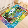 ABC Rug for Kids Room, ABC Baby Mats for Floor Toddlers, Non Silp Alphabet Play Mat Elementary Preschool Kid's Rugs with Animal Illustrations - (59X39.4 Inches)