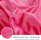 XeGe Plush Shaggy Duvet Cover Set, Luxury Ultra Soft Fluffy Faux Fur Bedding Sets 3 Pieces Velvet(1 Fuzzy Furry Comforter Cover + 2 Faux Fur Pillow Cases), Zipper Closure (Queen, Hot Pink)