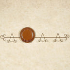 Touch of Class Galla Horizontal Plate Rack - Satin Gold - Four Plates
