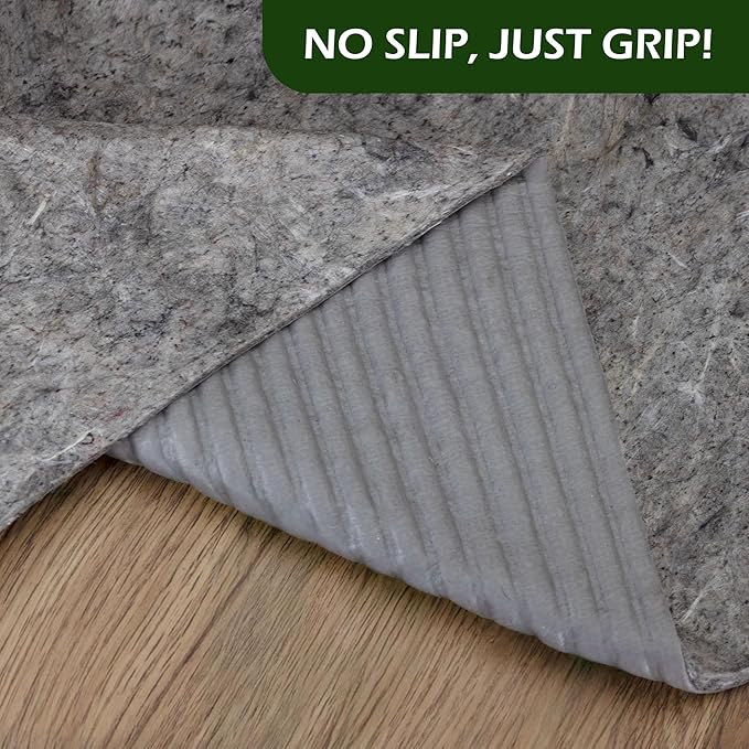 Waterproof GATORGRIP Non-Slip Rug Pad, 8ft Round, Pet-Friendly, Safe for All Floors, Made in The USA, Low-VOC
