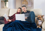 Utopia Bedding Fleece Blanket Twin Size Navy (60x80 Inches) Ultra Soft Warm Lightweight Microfiber Breathable Anti-Static Cozy Winter Bed Blanket, All-Season Home Decor Gift for Men & Women