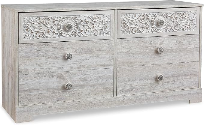 Signature Design by Ashley Paxberry Boho Dresser, Whitewash