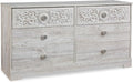 Signature Design by Ashley Paxberry Boho Dresser, Whitewash