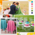 24 Packs Fleece Throw Blanket Soft Warm Lightweight Fleece Blanket Cozy Throw Bulk for Bed Couch Sofa Home Office Wedding Gifts Suitable for Seasons, 50 x 60 Inches(Fresh Color)