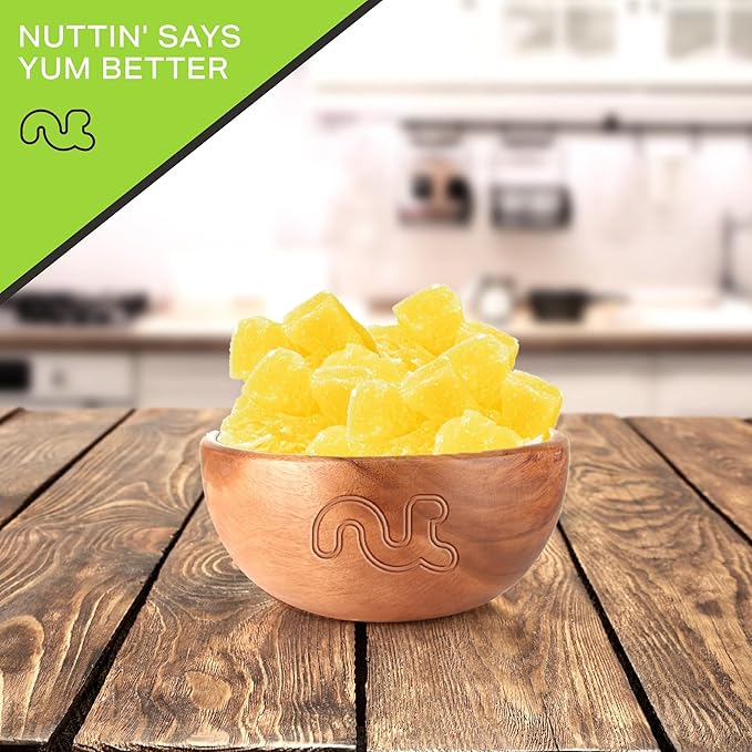 NUT CRAVINGS - Dried Pineapple Chunks, Lightly Sweetened (48oz, 3 LB) Tu Bishvat Favorite - Sweet Healthy Snack, Vegan, Kosher, Resealable Bag