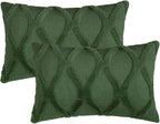 decorUhome Spring Throw Pillow Covers 12x20 Inch Set of 2, Soft Plush Faux Fur Wool Lumbar Forest Elf Couch Pillow Covers, Decorative Neutral Pillow Cases for Bed Sofa Living Room Home Decor