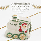 Spode Christmas Tree Miniature Village Figural Decoration, Snowy Christmas Village Set, Décor - Festive Decorations for Indoor Display, Collectible Figurines & Holiday Table Accents (Train)
