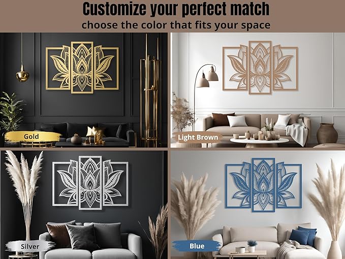 Vailla Wood Wall Art Decor Wall Hanging Sculpture Modern Home Decoration 3 Panels Nature Wall Hangings Large Wooden Wall Arr 3D Textured Sculptures for Living Room Bedroom Office Dinnig Room