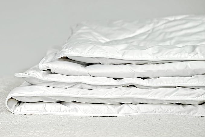 Down Alternative Duvet Comforter 100% Peruvian Alpaca Wool Fill - All-Season Hypoallergenic Thermal Control - All natural sustainable, Full/Queen
