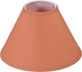 Aspen Creative 56004, Hardback Empire Transitional UNO Lamp Shade, Coral Orange, 4" Top x 10" Bottom x 7" Slant, Slip UNO 33mm