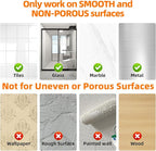 Wreath Hanger for Front Door, Upgraded Suction Cup Hook for Window Glass/Shower Mirror/Over Door, Christmas/Thanksgiving/Halloween/July 4th/Easter/Valentine/Fall/Summer/Spring(Walnut, J, 2 Pack)