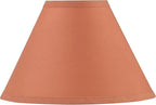 Aspen Creative 56004, Hardback Empire Transitional UNO Lamp Shade, Coral Orange, 4" Top x 10" Bottom x 7" Slant, Slip UNO 33mm