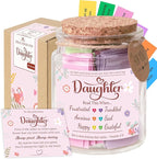 Bible Verse Jar for Daughter – 92 Color-Coded Scriptures of Encouragement, Birthday & Christmas Gift, Christian Keepsake, Daughter-in-Law Gift (Bible Verse Jar For Daughter)