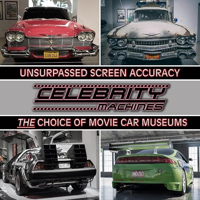 Celebrity Machines | Jaws 50th Anniversary | Shark Autopsy | Vanity Plate, Stamped Aluminum, Metal Decorative Tag, Corrosion Resistant, Quality Novelty Sign, Wall Decoration, Wall Hanging