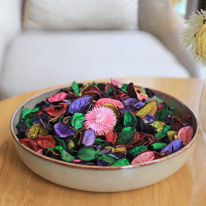 Qingbei Rina Potpourri Bags, Mixed Scented Potpourri Dried Flowers, Decorative Bowl Filler,Home Fragrance Sachet Petal, Holiday Bathroom Decor,8.4 oz(Colorful)