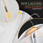 10 Pack 40-inch Garment Bags for Travel, Garment Bags for Hanging Clothes with Zipper and Visible Transparent Window, White