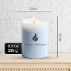 Natur IX Bundle: Calming & Energy Candles – All Natural, Non-Toxic Soy Candles with Essential Oils | Pack of 2, 8.3oz Each