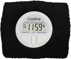 Coolfire Vibrating Alarm Clock - Silent Alarm Wristband Vibrating Alarm Watch. Silent Wrist Shock Alarm Clock. Vibration Alarm Bracelet Deep Sleeper & Vibrate Alarm (Black) (Black)