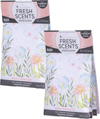 Fresh Scents Scented Sachets | Baby Powder | Home Fragrance | Long Lasting (Up to 6 Months) | Air Freshener for Closets, Drawers, & Cars | 6 Pack