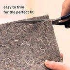 KOECKRITZ RugLock 2' x 3' Rug Pad – Non-Slip Felt & Rubber Dual Surface Rug Gripper, 0.345" Thick Cushion, Strong Grip Floor Protection, Safe for All Floors