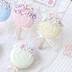 Colorful Macaron Lollipop Party Decorations - 6 Candy Gift Hanging Ornaments for Christmas, New Year, Easter, and Birthday Celebrations
