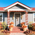 Fall Maple Leaves Garland Decorations,50Ft Glitter Tinsel Leaf Thanksgiving Decor for Tree Autumn Mantle Bedroom Office Classroom Party Indoor Outdoor Holiday Home Orange