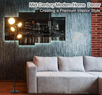 Fiqevs 4 Globe Floor Lamp with 2700K Warm Light LED Bulbs Included, Mid Century Modern Tree Standing Lamp with Frosted Glass Shade, Arc Torch Tall Lamp for Living Room, Bedroom, Office, Matt Black