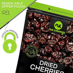 NUT CRAVINGS - Dried Sour Tart Cherries, Lightly Sweetened, Unsulphured (6oz, 1 Pack) Tu Bishvat Favorite - Sweet Healthy Snack, Vegan, Kosher, Resealable Bag