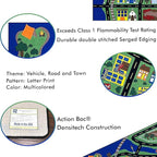 KIDCARPET.COM Total Transportation Play Mat Rug | Interactive Activity Carpet for Preschool Playroom Toy Car Track, 7'6" x 12'