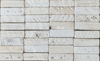 Urban Legacy Reclaimed Barnwood Planks | Floating Shelves for Wall w/Flush Mount Shelf Bracket Set Included | Set of 2 (White Wash, 36" x 7"x 2")