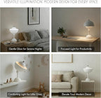 Detachable Magnetic Head Desk Lamp,Rechargeable Battery Powered Table Lamp,Dimmable Type-C Charging,Cordless Table Lamp for Reading Study Bedside