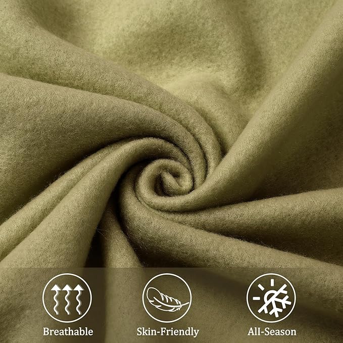 Shimeyao 24 Packs Fleece Throw Blanket Soft Warm Lightweight Fleece Blanket Cozy Throw Bulk for Home Bed Couch Sofa Office Wedding Gifts Suitable for Seasons, 50 x 60 Inches (Olive Gray Brown)