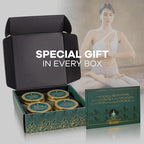 Meditation Candles with Crystals | Natural Aromatherapy Candles for Relaxation & Healing | Stress Relief Candles for Yoga, Meditation & Self Care | 4 Pack Gift Set