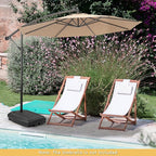 Giantex Offset Patio Umbrella Base - 243 lbs Fillable Cantilever Umbrella Stand with Wheels, Heavy Duty HDPE, Sand Water Weighted Market Umbrella Base for Garden Poolside Yard Outdoor