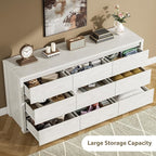 GarveeHome 9 Drawer Dresser for Bedroom, Wide Modern Chest of Drawers, Large Wood Dresser Wooden Storage Organizer for Living Room, Hallway Entryway