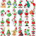 24PCS Tralalero Tralala Toys, Tung Tung Sahur & More – Mini Collectible Brainrot Toys for Desk Decor, BRR BRR Patapim,Meme Shark Collectible Animals Figurine Doll (Christmas Style)