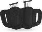 1791 Gunleather Mag Holster 2.1 - Double Mag Pouch for Single Stack Magazines, OWB Magazine Pouch for Belts